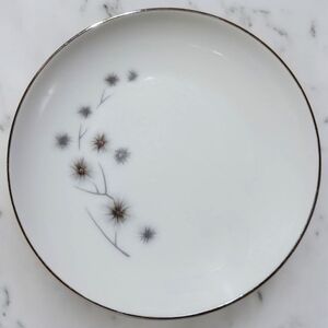 Vtg 60's Platinum Star Burst Creative BREAD & BUTTER Plate 6 3/8"